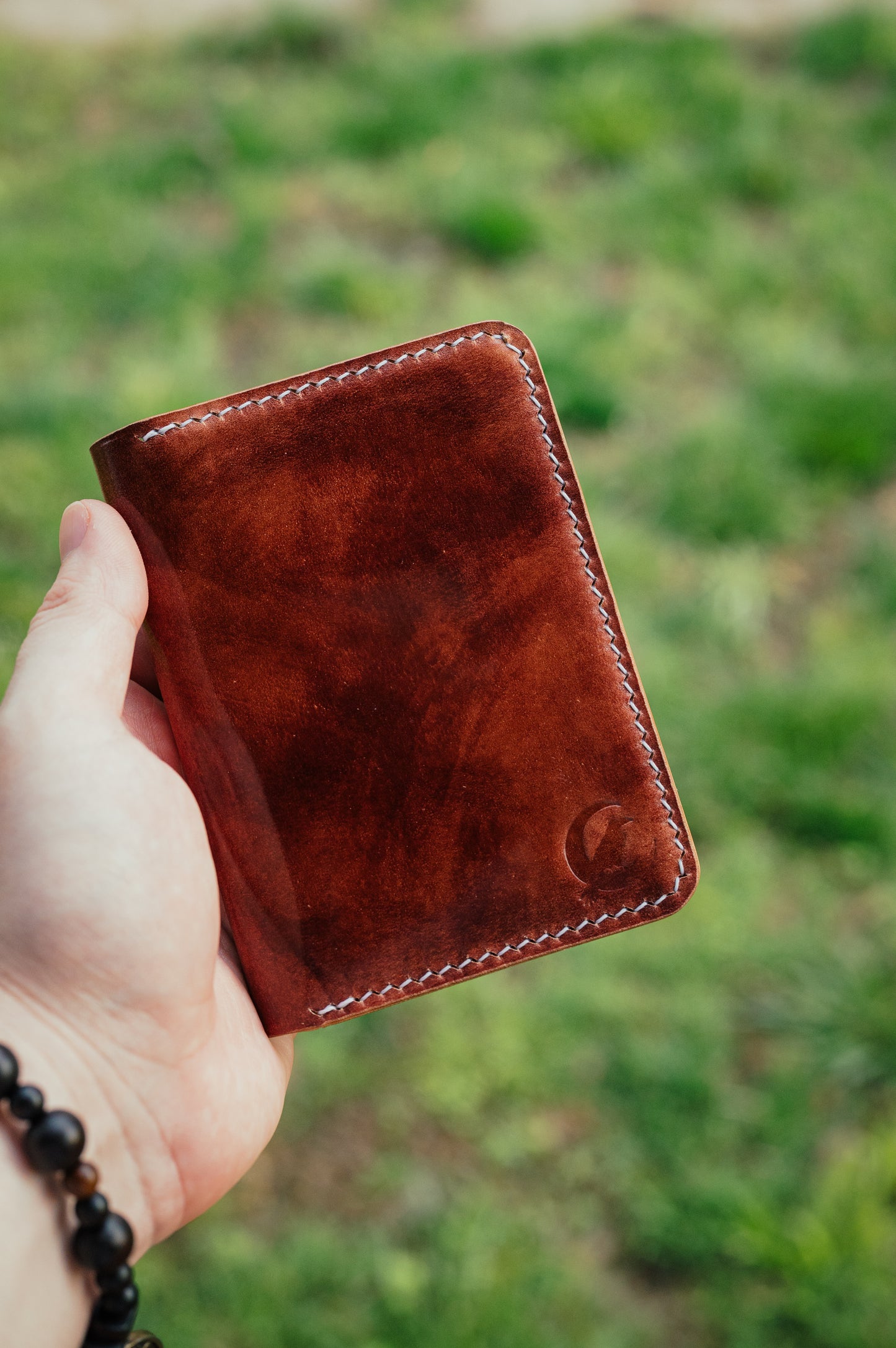 The Morgan - Handmade Shell Cordovan Men's Vertical Leather Bifold Wallet