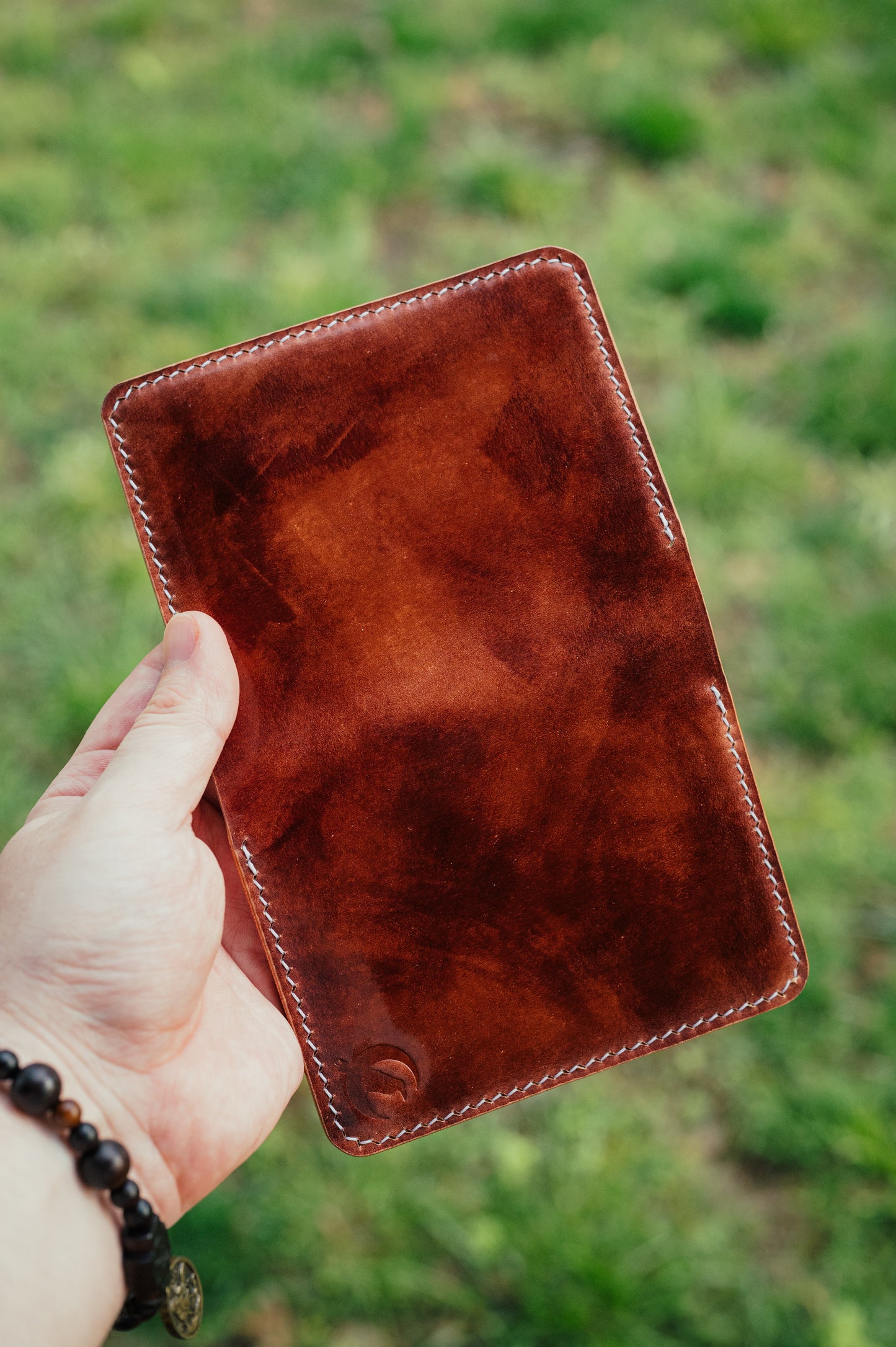The Morgan - Handmade Shell Cordovan Men's Vertical Leather Bifold Wallet