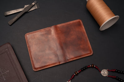 The Morgan — Cognac Card Wallet