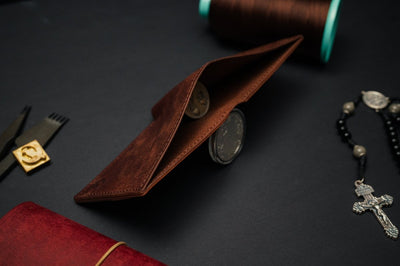 Classic Full Grain Bifold Leather Wallet - The Adams - DarkSkyLeather