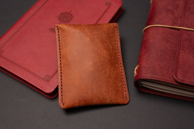 Full Grain Leather Rosary Pouch - The Crusader - DarkSkyLeather