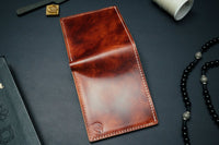Handcrafted Shell Cordovan Wallet 'The Rickman' - DarkSkyLeather