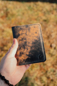Shell Cordovan "The Morgan" in Marbled Black - DarkSkyLeather