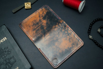 Shell Cordovan "The Morgan" in Marbled Black - DarkSkyLeather