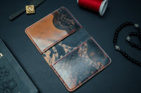 Shell Cordovan "The Morgan" in Marbled Black - DarkSkyLeather