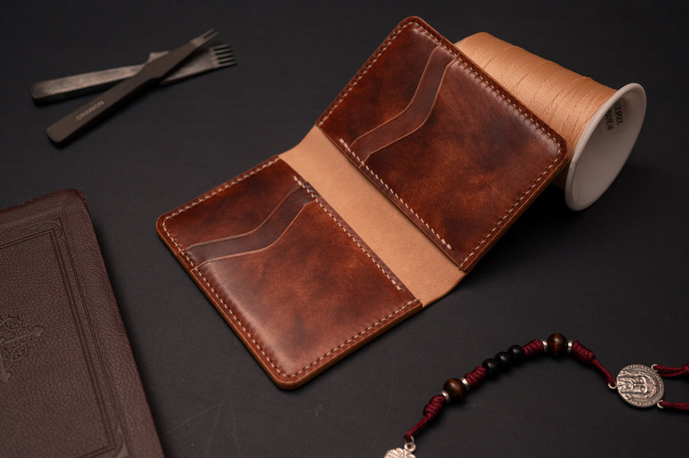 The Morgan — Cognac Card Wallet