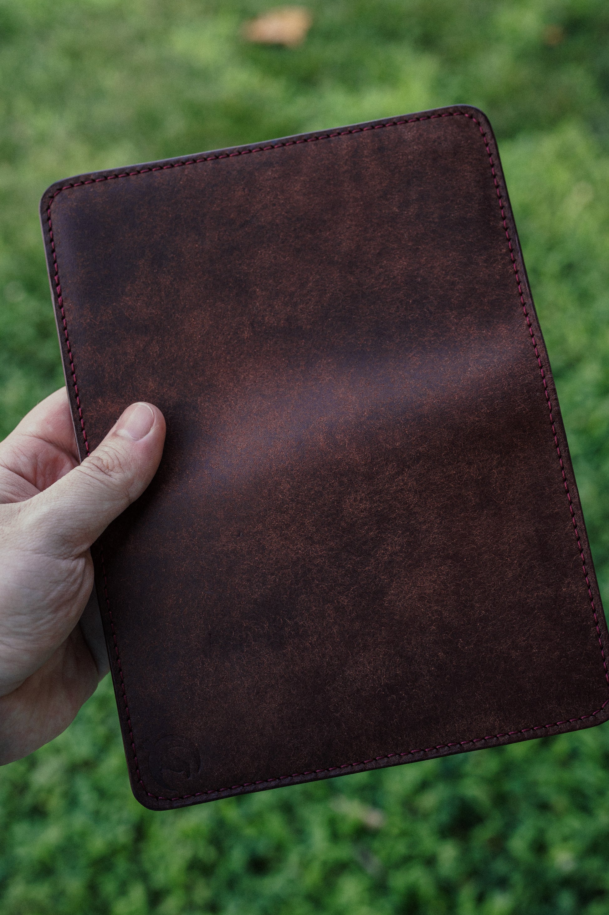 Full Grain Leather Pocket Journal Cover - The Jones - Handmade in USA - DarkSkyLeather