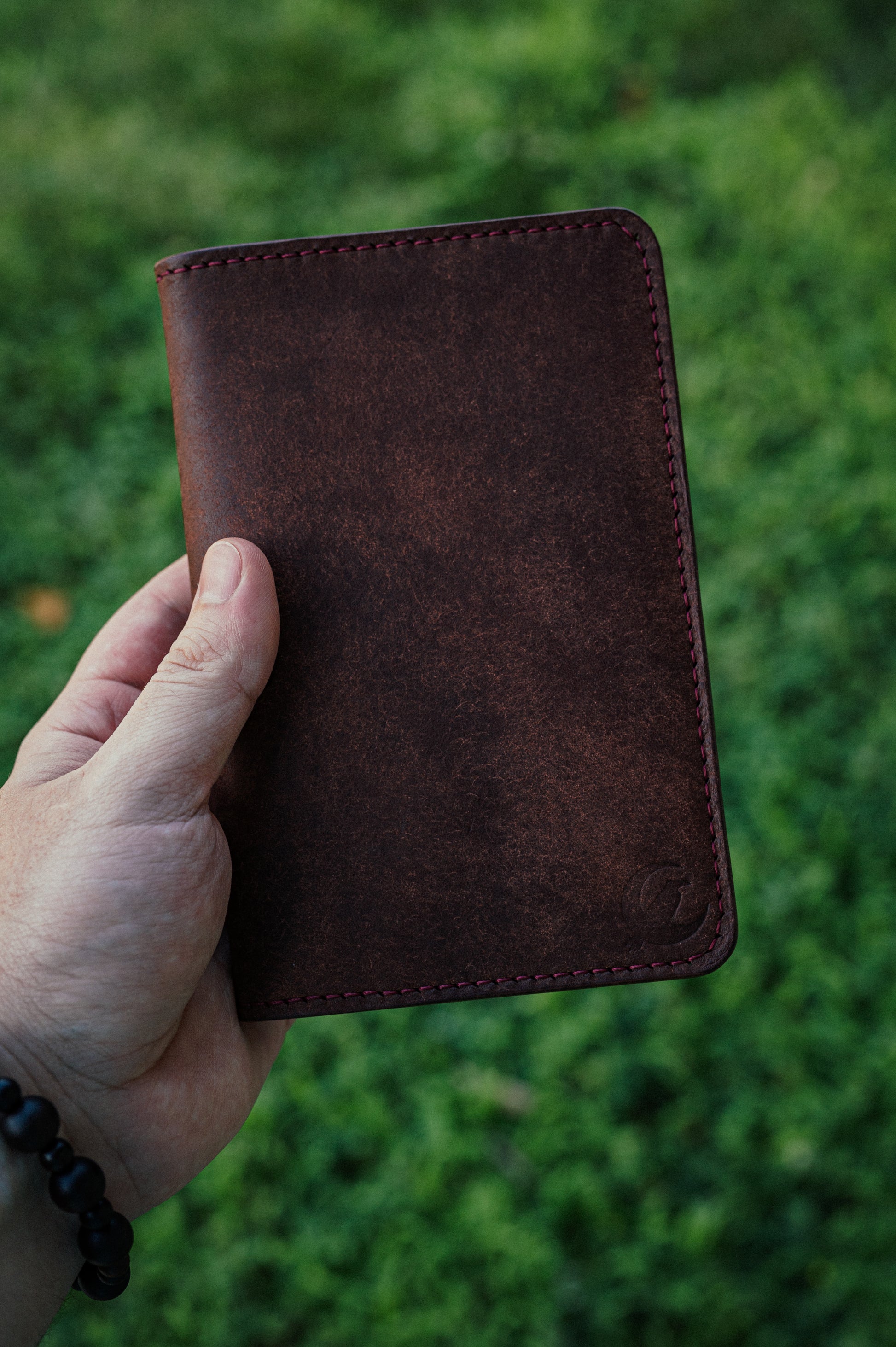 Full Grain Leather Pocket Journal Cover - The Jones - Handmade in USA - DarkSkyLeather