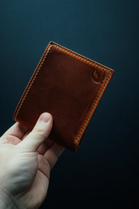 Classic Full Grain Bifold Leather Wallet - The Adams - DarkSkyLeather