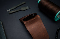 Full Grain Leather Minimalist Card Wallet - The Paulie - DarkSkyLeather
