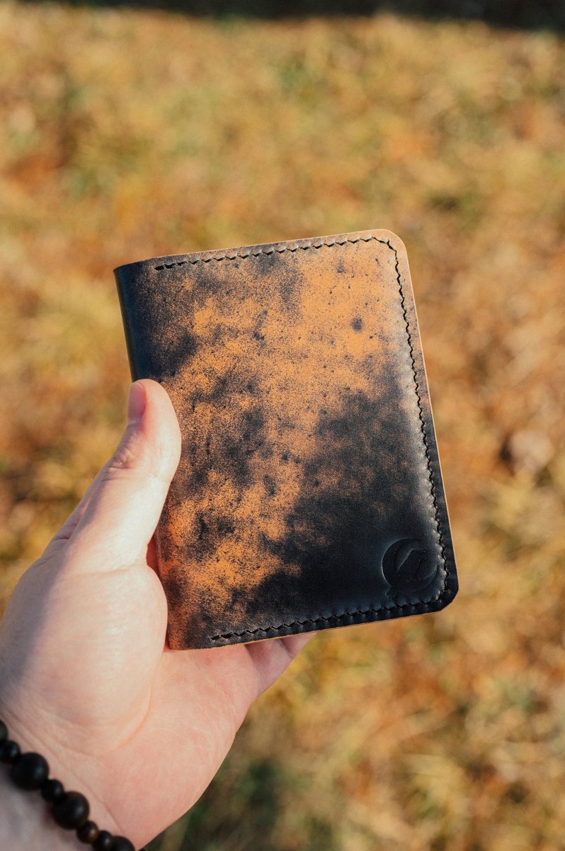 Shell Cordovan "The Morgan" in Marbled Black - DarkSkyLeather