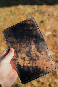Shell Cordovan "The Morgan" in Marbled Black - DarkSkyLeather