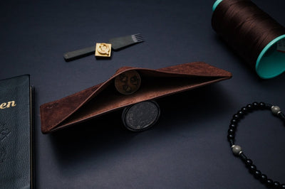 The Dillon - Handmade Full - Grain Leather Bifold Wallet - DarkSkyLeather